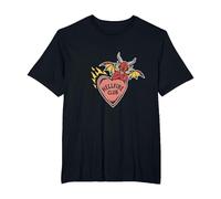 Stranger Things Hellfire Club Heart T-Shirt, Homme Grandes Tailles, Noir, 6X Tall