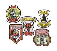 Stranger Things Hellfire Club Lot de 5 écussons thermocollants en tissu - Sous l