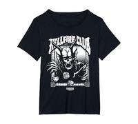 Stranger Things Hellfire Club Mono T-Shirt, Femme Grandes Tailles, Noir, 6X