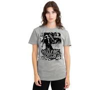 Stranger Things Hellfire Club Poster Ladies T Shirt, Athletic Heather, Small