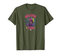 Stranger Things Hellfire Club T-Shirt, Homme, Olive, M
