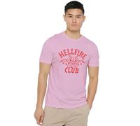 Stranger Things Hellfire Club Tonal Devil T-Shirt Unisexe, Rose, XXL