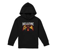 Stranger Things Hellfire Devil Youth Kids Boy/Girls Pull-Over Hoodie, Black, 12-13