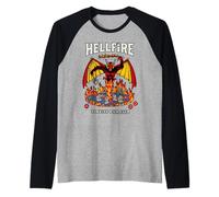 Stranger Things Hellfire Hawkins High Club Manche Raglan