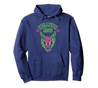 Stranger Things Hellfire Neon Sketch Logo Sweat à Capuche, Unisexe pour Adultes, Bleu Marine, XXL