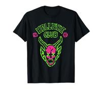 Stranger Things Hellfire Neon Sketch Logo T-Shirt