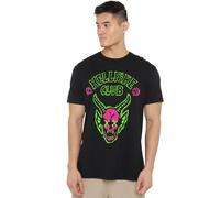 Stranger Things Hellfire Neon Sketch Logo T-Shirt Unisexe, Noir, 5XL