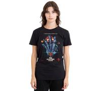 Stranger Things Hellfire Poster Ladies T Shirt, Black, Medium