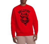 Stranger Things Hellfire Spray Logo Unisex Sweatshirt, Red, X-Large