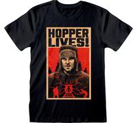Stranger Things - Hopper Lives - Black T-Shirt - Taille XXL