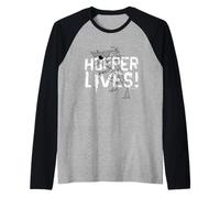Stranger Things : Hopper vit Demogorgon Manche Raglan