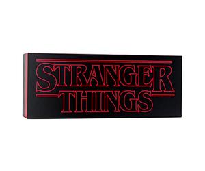 Stranger Things Lampe Logo Marchandise Officielle Netflix, Montage Murale ou Autonome avec 2 Modes de Lumière, Fonctionne sur Piles ou USB