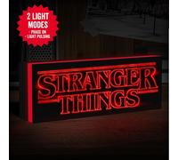 Lampe Logo Stranger Things - Marchandise Officielle Netflix, Montage Murale ou Autonome avec 2 Modes de Lumière, Fonctionne sur Piles ou USB