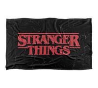 Stranger Things Logo Plaid Ultra Doux au Toucher Soyeux - 91 x 147 cm