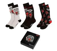 Stranger Things Lot de 3 paires de chaussettes pour homme et femme avec motifs emblématiques de la série
