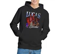 Stranger Things Lucas Homage Unisex Hoodie, Black, Large