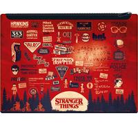 Stranger Things - Malette "Upside Down" - PVC PM1253 (Taille unique) (Rouge/Violet)