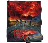 Stranger Things Mind Flayer Plaid Ultra Doux au Toucher Soyeux - 152 x 127 cm