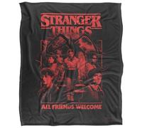 Stranger Things Mindflayer Group Horror Movie Poster Plaid Ultra Doux au Toucher Soyeux - 152 x 127 cm