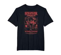 Stranger Things Mindflayer Group Horror Movie Poster T-Shirt, Homme Grandes Tailles, Noir, 2X Tall