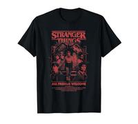 Stranger Things Mindflayer Group Horror Movie Poster T-Shirt, Homme, Noir, 6XL