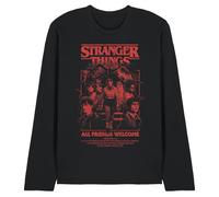 Stranger Things Mindflayer Group Horror Movie Poster Unisex Long Sleeve T Shirt, Black, XX-Large