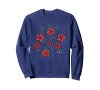 Stranger Things Motif Houx Demogorgon de Noël Sweatshirt, Unisexe pour Adultes, Bleu Marine, XL