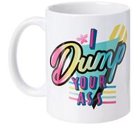 Stranger Things Tasse I Dump Your Ass blanc noir G