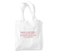 Stranger Things Outline Logo Sac Fourre-Tout Réutilisable Pour Faire Ses Courses, Blanche