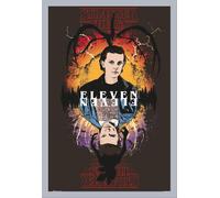 Stranger Things - Poster - Eleven + cadre amovible, Shinsuke® Maxi MDF argenté, vitre acrylique