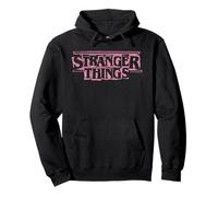 Stranger Things Punk Logo Pink Sweat à Capuche