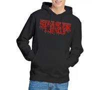 Stranger Things Retro Drippy Logo Unisex Hoodie, Black Hooded Sweatshirt, XL