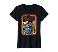 Stranger Things Retro Sketch Cover T-Shirt, Femme, Noir, XXL
