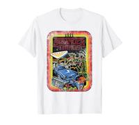 Stranger Things Retro Sketch Cover T-Shirt, Homme, Blanc, XL