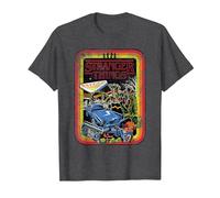 Stranger Things Retro Sketch Cover T-Shirt, Homme, Chiné Foncé, XL