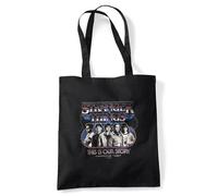 Stranger Things Retro Thunder Group Sac Fourre-Tout Réutilisable Pour Faire Ses Courses, Noire