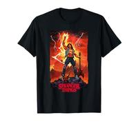 Stranger Things Ripped Eddie Munson Guitare Fantasy Scène T-Shirt