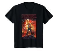 Stranger Things Rock on Eddie T-Shirt, Enfant, Noir, 3 Ans