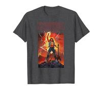 Stranger Things Rock on Eddie T-Shirt, Homme, Chiné Foncé, 5XL