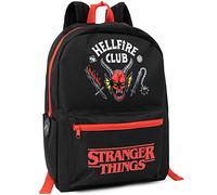 Stranger Things Sac à dos Enfants Adolescents | Girls Boys Hellfire Club Black Rucksack | Sac d’école de sport à bagages avec sangles réglables | Série Cadeaux de marchandises