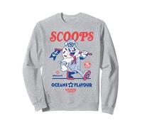 Stranger Things Scoops Ahoy Salon de crème glacée Rouge/bleu Sweatshirt