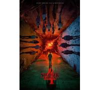 Stranger Things Season 4 Poster avec 2 barres en plastique Noir 61 x 91,5 cm