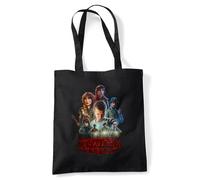 Stranger Things Season One Poster Sac Fourre-Tout Réutilisable Pour Faire Ses Courses, Noire