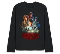 Stranger Things Season One Poster Unisex Long Sleeve T Shirt, Black, Small