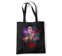 Stranger Things Season Three Poster Sac Fourre-Tout Réutilisable Pour Faire Ses Courses, Noire