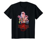 Stranger Things Season Three Poster T-Shirt, Enfant, Noir, 10 Ans