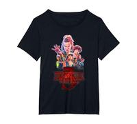 Stranger Things Season Three Poster T-Shirt, Femme Grandes Tailles, Noir, 2X