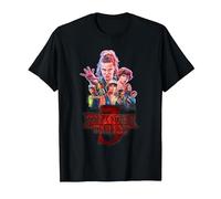 Stranger Things Season Three Poster T-Shirt, Homme, Noir, XXL