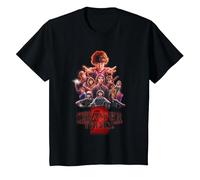 Stranger Things Season Two Poster T-Shirt, Enfant, Noir, 6 Ans