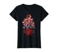 Stranger Things Season Two Poster T-Shirt, Femme, Noir, XL
